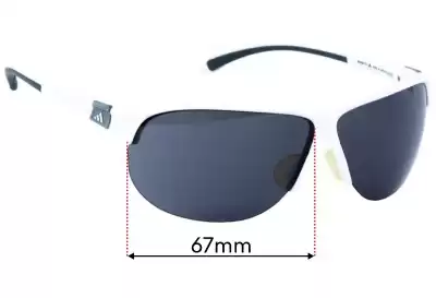 Adidas A179 Tourpro S Replacement Lenses 67mm wide 