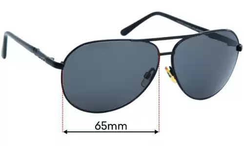 Sunglass Fix Verres de Remplacement pour Cancer Council Derby - 65mm Wide 