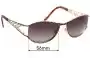 Sunglass Fix Replacement Lenses for Cazal Unknown Model - 56mm Wide 