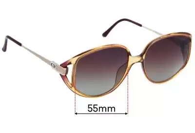 Christian Dior 2394 Replacement Lenses 55mm wide 