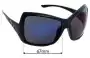 Sunglass Fix Ersatzgläser für Christian Dior Mist 1 - 67mm Wide 
