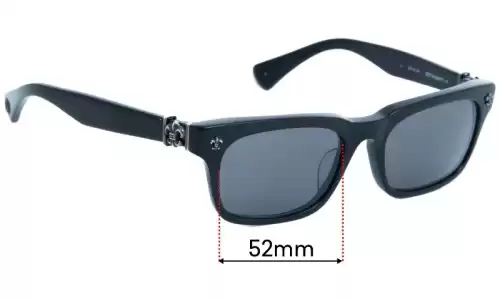 Sunglass Fix Lentes de Repuesto para Chrome Hearts Gittin Any? - 52mm Wide 