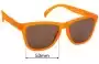 Sunglass Fix Replacement Lenses for Goodr Donkey Goggles - 53mm Wide 