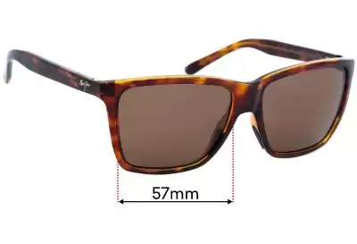 Maui Jim MJ864 Cruzem Verres de Remplacement 57mm wide 