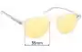 Sunglass Fix Replacement Lenses for Oscar Wylee Sedgwick - 54mm Wide 