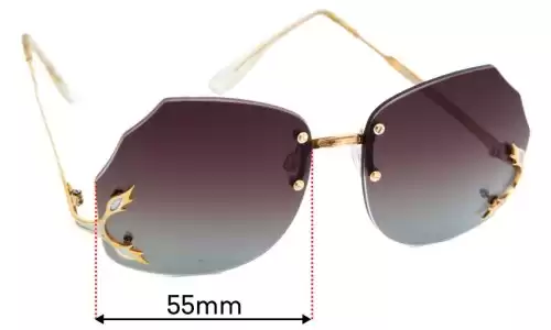 Sunglass Fix Lentilles de Remplacement pour Polaris Unknown Model - 55mm Wide 