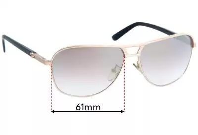 Police Flash 2 S8849 Replacement Lenses 61mm wide 