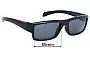 Sunglass Fix Ersatzgläser für Prada SPS05I - 55mm Wide 