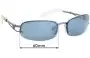 Sunglass Fix Replacement Lenses for Roxy Heartbraker - 60mm Wide 