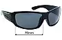 Sunglass Fix Replacement Lenses for Spotters Unknown Model - 69mm Wide 
