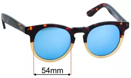 Sunglass Fix Lentes de Repuesto para Wolfnoir Hathi Ace - 47mm Wide 