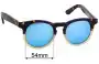 Sunglass Fix Lentes de Repuesto para Wolfnoir Hathi Ace - 47mm Wide 