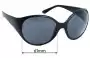 Sunglass Fix Replacement Lenses for Chanel 6013-B - 61mm Wide 