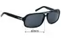 Sunglass Fix Lentes de Repuesto para Gucci GG1569/S - 61mm Wide 