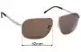 Sunglass Fix Verres de Remplacement pour Police S8747 - 62mm Wide 