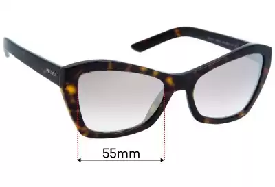 Prada SPR07X and PS07XS Replacement Lenses 55mm wide 