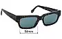 Sunglass Fix Verres de Remplacement pour Retro Super Future Roma - 54mm Wide 