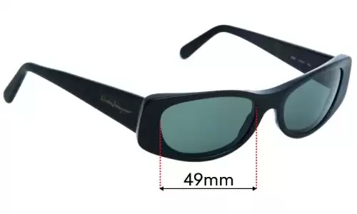 Sunglass Fix Lentes de Repuesto para Salvatore Ferragamo 2007 - 49mm Wide 