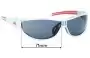 Sunglass Fix Verres de Remplacement pour Adidas A134 L - 71mm Wide 