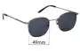 Sunglass Fix Replacement Lenses for Bailey Nelson  Theodore - 49mm Wide 