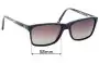 Sunglass Fix Verres de Remplacement pour Bill Bass Eddy - 58mm Wide 