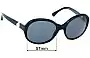 Sunglass Fix Ersatzgläser für Chanel 5211-H - 57mm Wide 