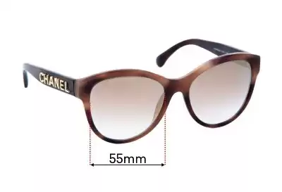 Chanel 5458 Ersatzgläser 55mm wide 