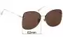 Sunglass Fix Lentes de Repuesto para Christian Dior Stellaire 7/F - 62mm Wide 