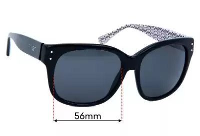 Coach HC8086 Sienna Replacement Lenses 56mm wide 