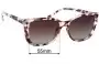 Sunglass Fix Replacement Lenses for Fiorelli Etta - 55mm Wide 