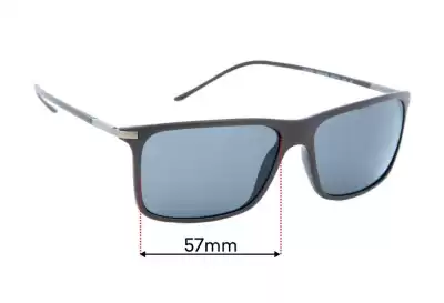 Giorgio Armani AR 8034 Replacement Lenses 57mm wide 
