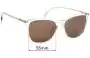 Sunglass Fix Lentes de Repuesto para Gucci GG0547SK - 55mm Wide 