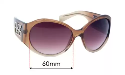 Sunglass Fix Replacement Lenses for Guess GU6477 - 60mm Wide Guess GU6477 Replacement Lenses 60mm wide