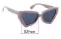 Sunglass Fix Lentes de Repuesto para Le Specs Rinky Dink - 57mm Wide 