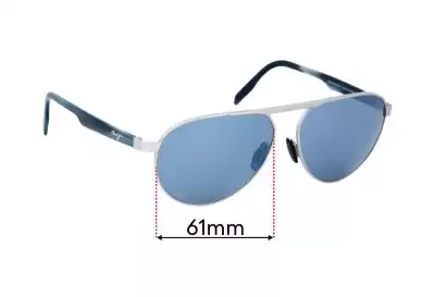 Maui Jim MJ787 Swinging Bridges Verres de Remplacement 61mm wide 