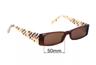 Miu Miu VMU09G Lentes de Repuesto 50mm wide 