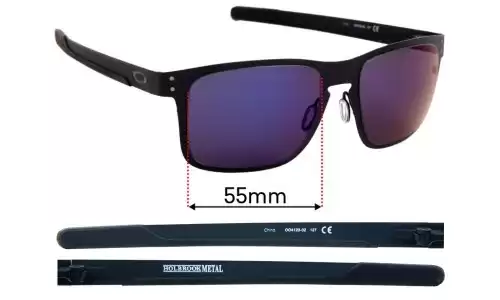Oakley Holbrook Metal OO4123 Replacement Lenses 55mm wide 
