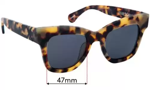 Sunglass Fix Replacement Lenses for Oscar & Frank Bierwurst - 47mm Wide 