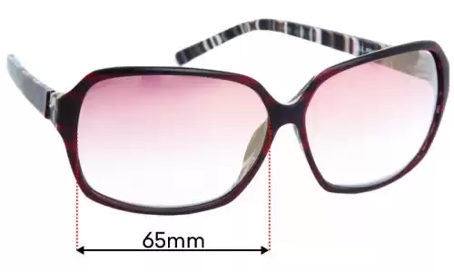 Sunglass Fix Replacement Lenses for Paul Frank Industries Jets to Brazil - 65mm Wide 