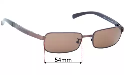 Sunglass Fix Lentes de Repuesto para Police 2554 - 54mm Wide 