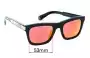 Sunglass Fix Replacement Lenses for Police Lewis 16 SPLB32 - 53mm Wide 