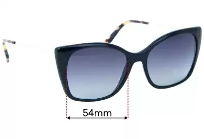Prada SPR12X Ersatzgläser 54mm wide 