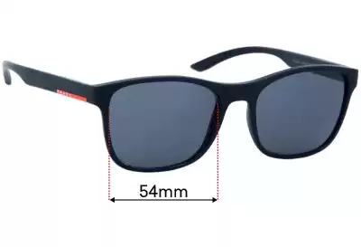Prada VPS08G Ersatzgläser 54mm wide 