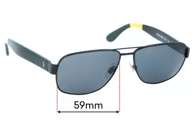 Polo Polo PH 3097 Replacement Lenses 59mm wide 