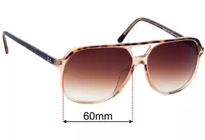 Ray-Ban RB2198F Bill (Low Bridge Fit) Replacement Lenses 60mm wide 