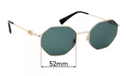 Sunglass Fix Replacement Lenses for Valentino VA2040 - 52mm Wide Sunglass Fix Replacement Lenses for Valentino VA2040 - 52mm Wide