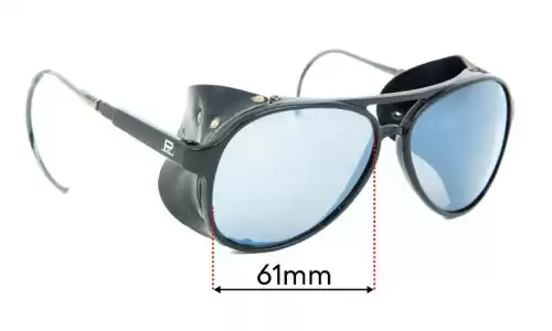 Sunglass Fix Replacement Lenses for Vuarnet Pouilloux 430 Glacier - 61mm Wide 