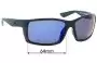 Sunglass Fix Replacement Lenses for Costa Del Mar Reefton - 64mm Wide 