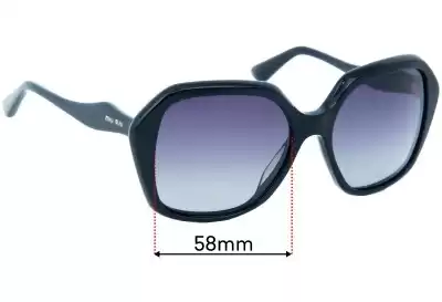 Miu Miu SMU06N Lentes de Repuesto 58mm wide 