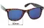 Sunglass Fix Replacement Lenses for Polaroid Wayfarer - 50mm Wide 